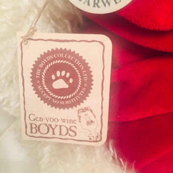 Retired Oversized Boyds Bear Red Hearts Valentines - Picture 6 of 9